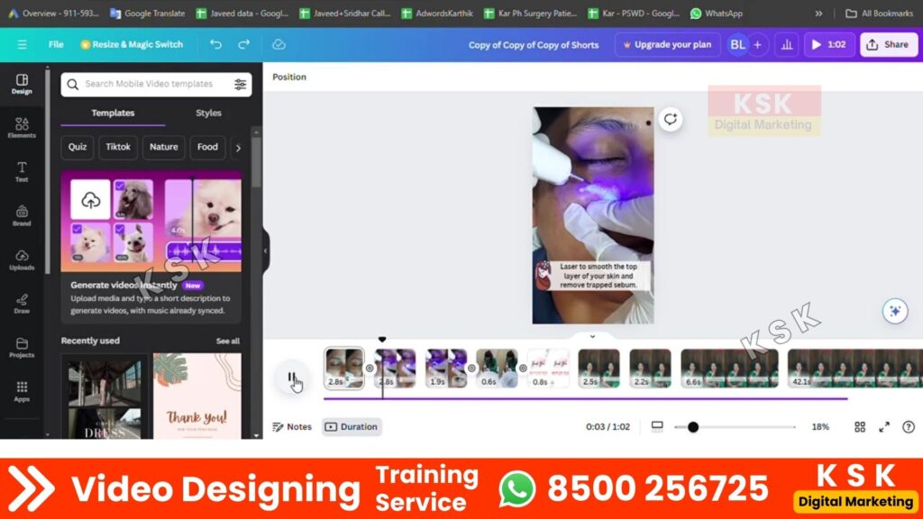 ksk digital markting telugu training service seo